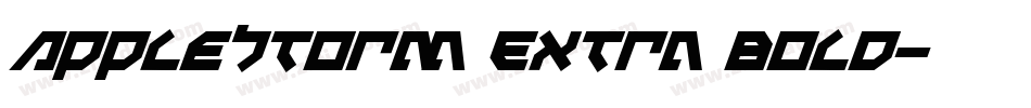 AppleStorm Extra Bold字体转换